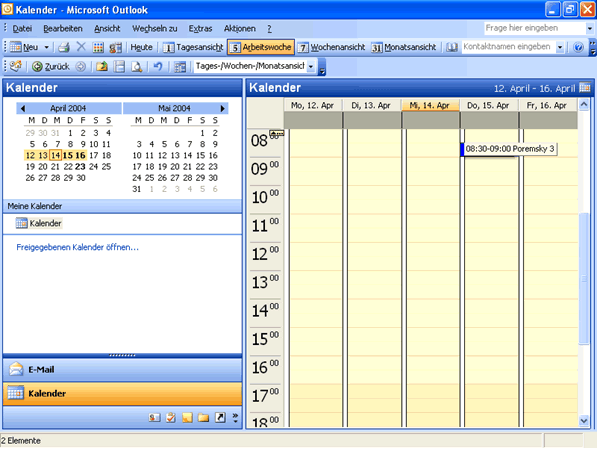 Outlook Kalender Termine