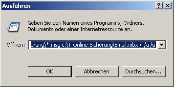 T-Online Nachrichten in Outlook Express