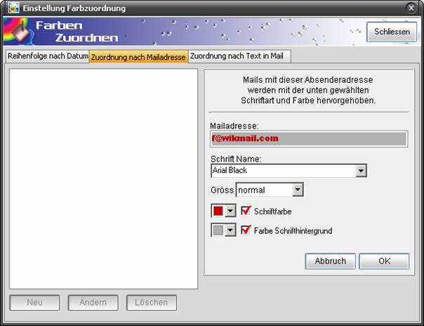 WikMail Farben