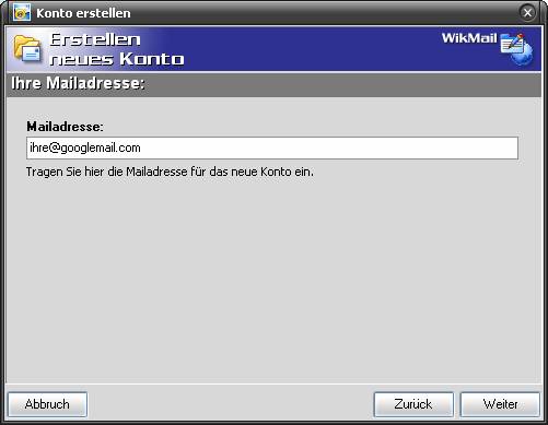 WikMail und GMAIL