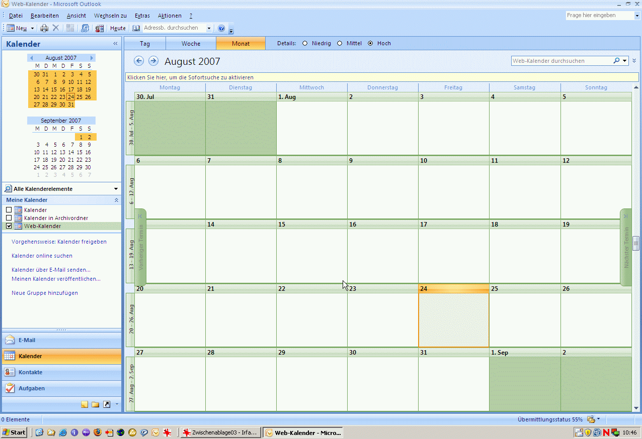 Outlook-Internet-Kalender