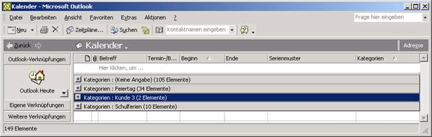 Outlook : doppelte Kalender Einträge löschen