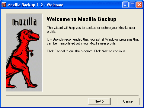 Mozilla Backup