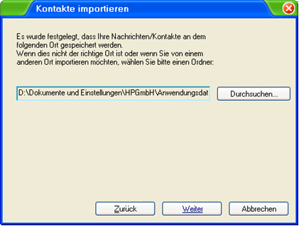 In Incredimail Emails importieren