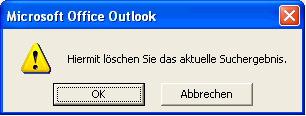 Outlook Suche löschen