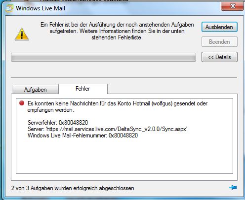 windows live mail 2011 fehler.JPG