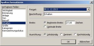 Die Einstellung für die Anzeige von Datum und Uhrzeit ändern