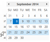 date-navigator-select-individual-weeks-with week-numbers
