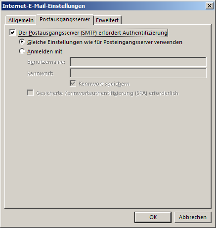 der-postausgangsserver-smtp-erfordert-eine-authentifizierung