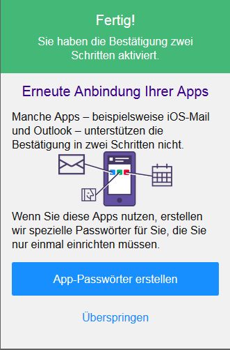 Outlook und die Bestätigung in zwei Schritten für Yahoo ...