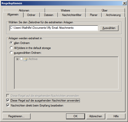 Outlook-Anhang-Prozessor-Optionen