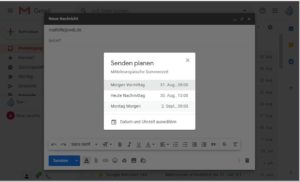 Gmail senden plannen
