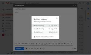 Gmail senden plannen