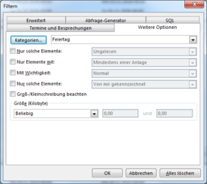 Alle Feiertage als beschäftigt oder abwesend im Outlook Kalender