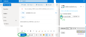 DeferredDelivery for Outlook 365 OWA